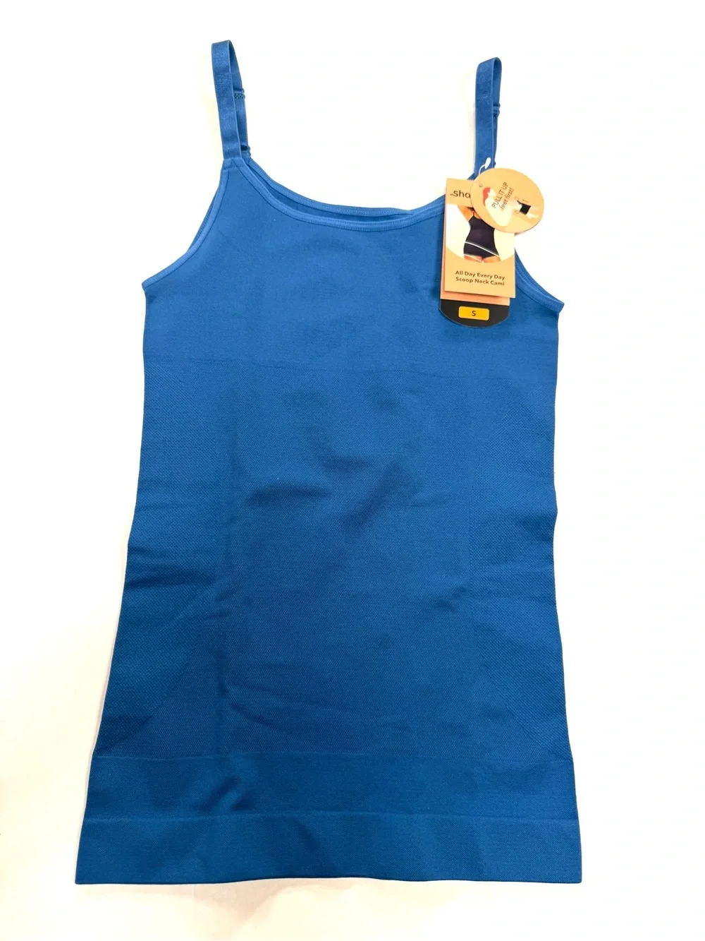 Shapermint Seamless Scoop Cami - blue NWT
